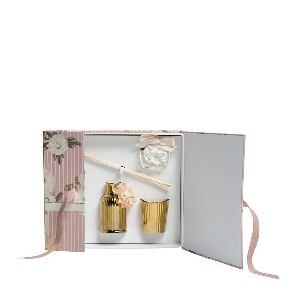 photo du coffret parfumé prestige de la gamme célébrations exquises parfum fleur de coton